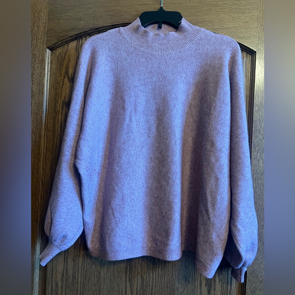 Dreamers Dusty Pink Mock Neck Sweater